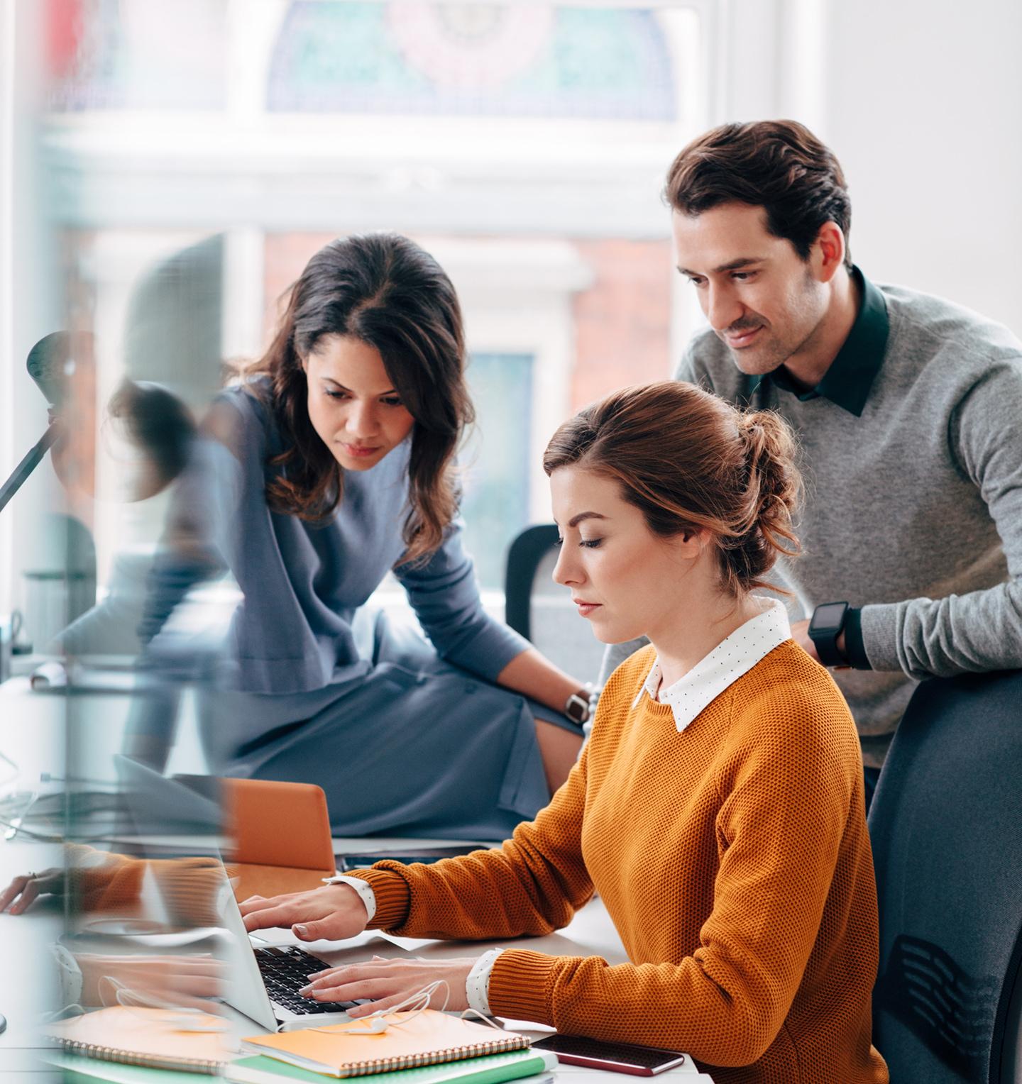Team collaborating around a software planning session